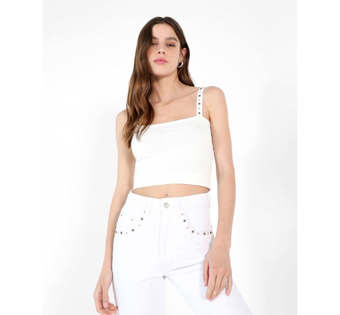 STUDS KNIT TOP