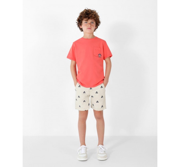 SKULL EMB SHORT KIDS