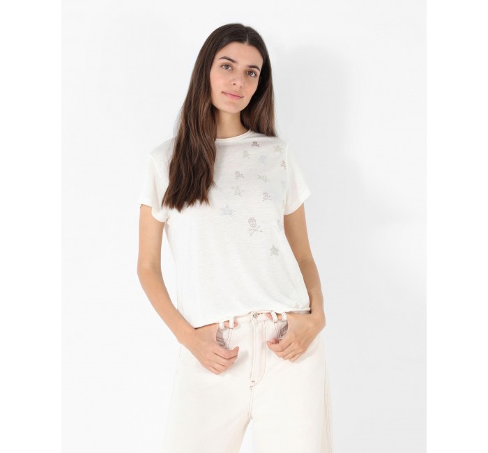 MINI FOIL SKULL TEE