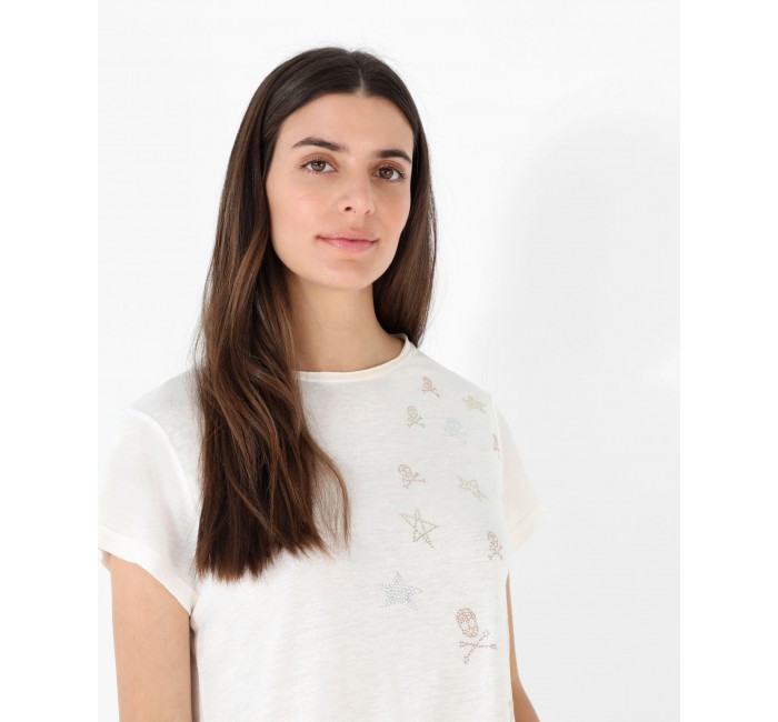 MINI FOIL SKULL TEE