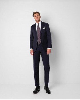 Pantalón de vestir de hombre regular azul