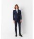 Traje de hombre slim liso azul