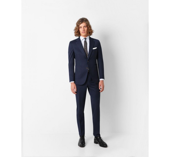 Traje de hombre slim liso azul