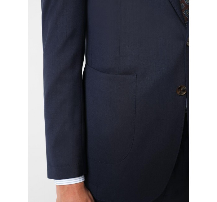 Traje de hombre slim liso azul