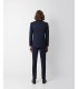 Traje de hombre slim liso azul