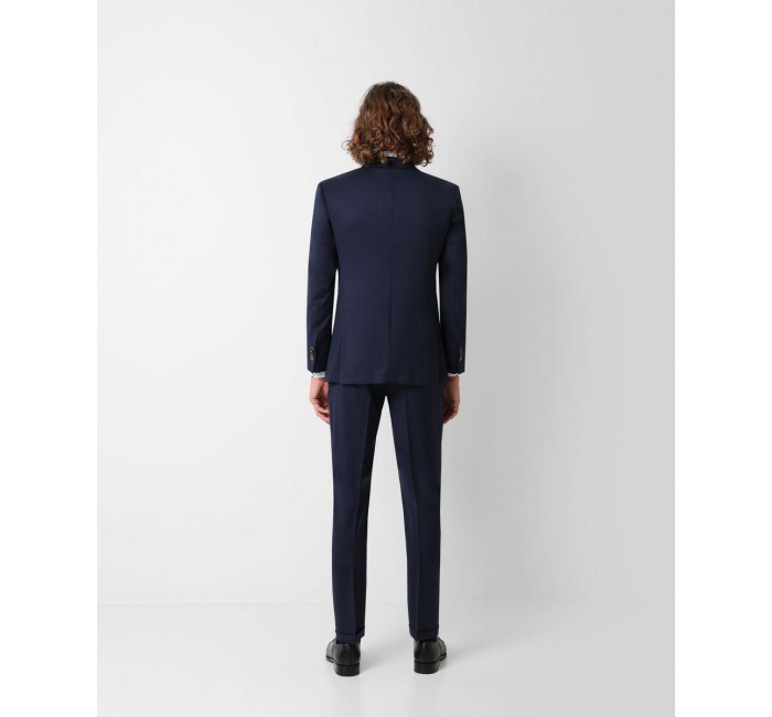 Traje de hombre slim liso azul
