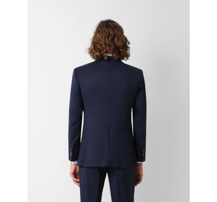 Traje de hombre slim liso azul