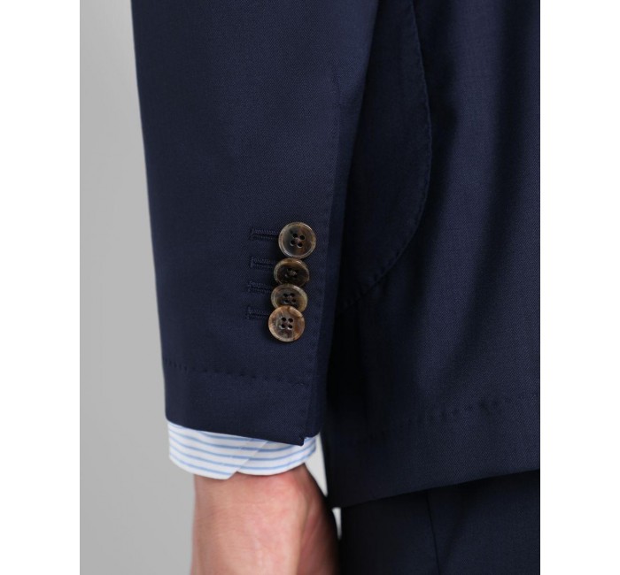 Traje de hombre slim liso azul