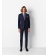 Traje de hombre regular liso azul