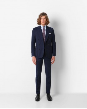 Traje de hombre regular liso azul